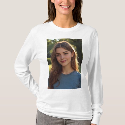 T-shirt Customized with two photos (Devant)