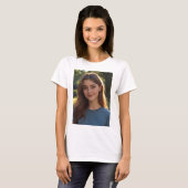 T-shirt Customized with two photos (Devant entier)