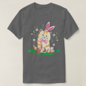 T-shirt cut witch rabbit ears easter eggs easter bunny (Design devant)