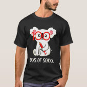 T-shirt Cute 100 Days Of School Koala Animal Student Teach (Devant)