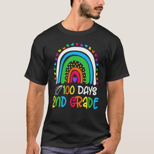 T-shirt Cute 100th Day Of School 100 Days Smarter 2nd Grad (Devant)