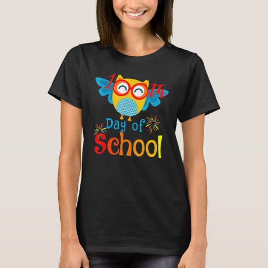 T-shirt Cute 100th Day Of School Owl Lover 100 Days Teache (Devant)
