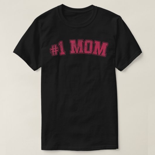T-shirt Cute 1 Numéro Un Maman (Design devant)