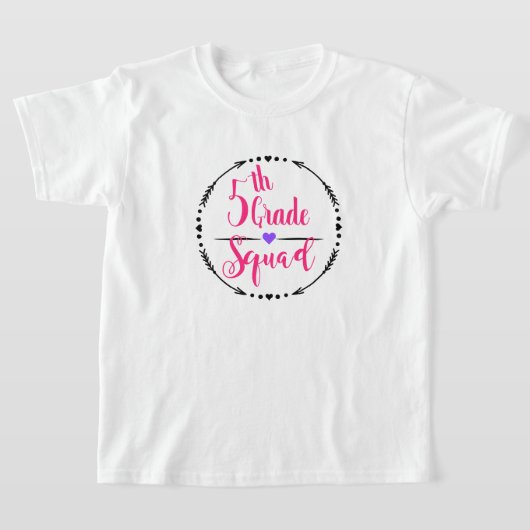 T-shirt Cute 5e classe (Poser)