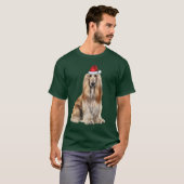 T-shirt Cute Afghan Hound Dog Lover Funny Christmas (Devant entier)