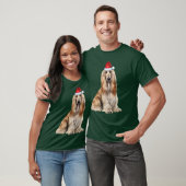 T-shirt Cute Afghan Hound Dog Lover Funny Christmas (Unisexe)