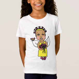 T-Shirt Cute Afro-Américain Fairy Whimsical Folk Art