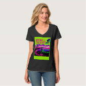 T-shirt Cute Alien in Area 51 UFOs (Devant entier)