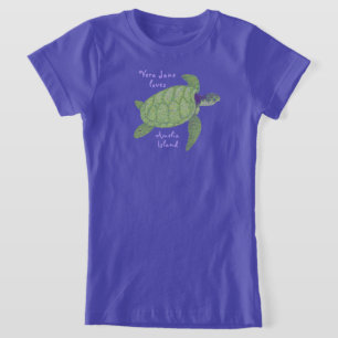 T-Shirt Cute Amelia Island Floride Tortue de mer