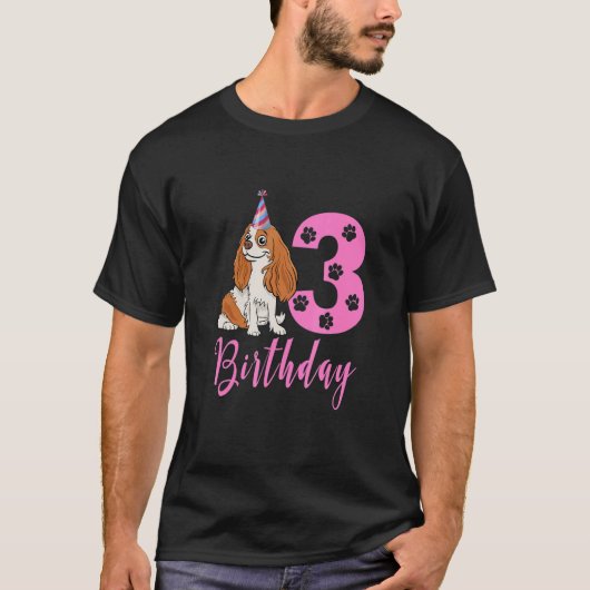 T-shirt Cute American Water Spaniel 3E Anniversaire (Devant)