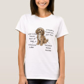 T-shirt Cute Anatomy of a Cockapoo Dog Lover Gift (Devant)