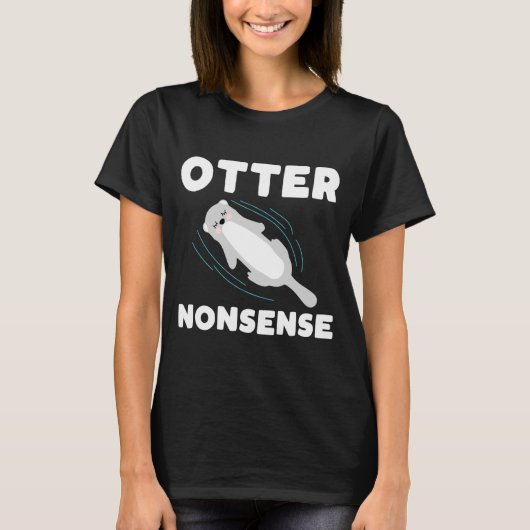 T-shirt Cute And Funny Otter  (Devant)