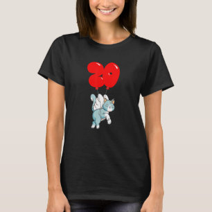T-shirt Cute Angel Chat 20 H Anniversaire Ballons pour enf