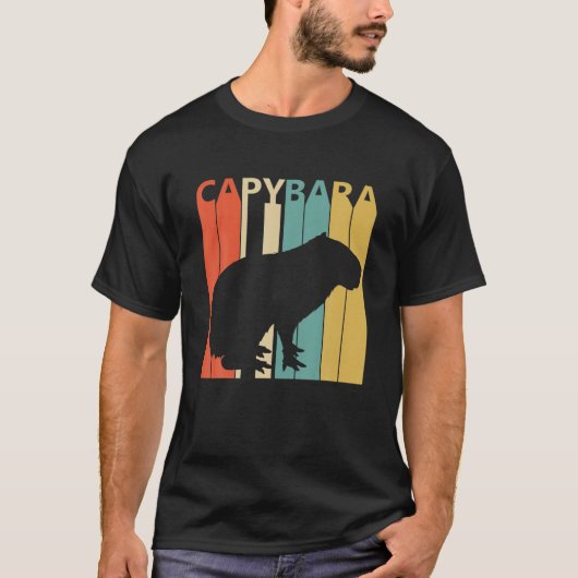 T-shirt Cute animal Capybara (Devant)