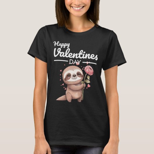 T-shirt Cute Animal Heart Panda Bonne Saint Valentin 11 (Devant)