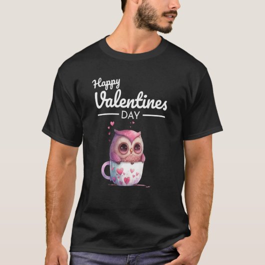 T-shirt Cute Animal Heart Panda Bonne Saint Valentin 67 (Devant)