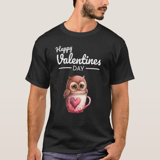 T-shirt Cute Animal Heart Panda Bonne Saint Valentin 70 (Devant)