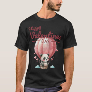T-shirt Cute Animal Heart Panda Joyeux Saint Valentin 2