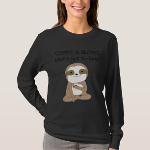 T-shirt Cute Animaux Café Et Machines À Sous