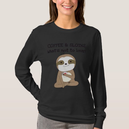 T-shirt Cute Animaux Café Et Machines À Sous (Devant)