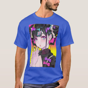 T-shirt Cute Anime Girl Japanese Aesthetic Anime Tee Otaku