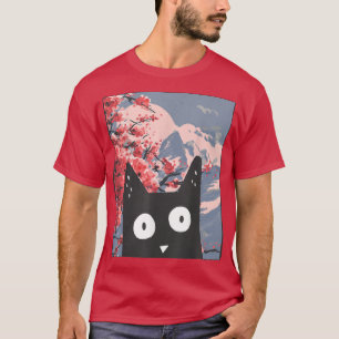 T-shirt Cute Anime Kitten Neko Japon Manga Harajuku Otaku