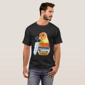 T-shirt Cute Antidepressant Parrot I Green Cheek Pineapple (Devant entier)