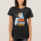 T-shirt Cute Antidepressant Parrot I Peach faced Blue Love (Devant)