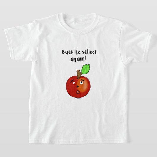 T-shirt Cute Apple prêt pour l'école (Poser)