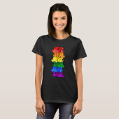 T-shirt Cute arc-en-ciel Bernard Gay pride Lgbt Puppy (Devant entier)