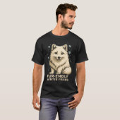 T-shirt Cute Arctic Fox – “Fur-endly Winter Friend” (Devant entier)