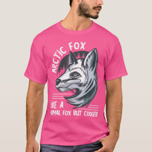 T-shirt Cute Arctique Comme Un Renard Normal Paysage Renar