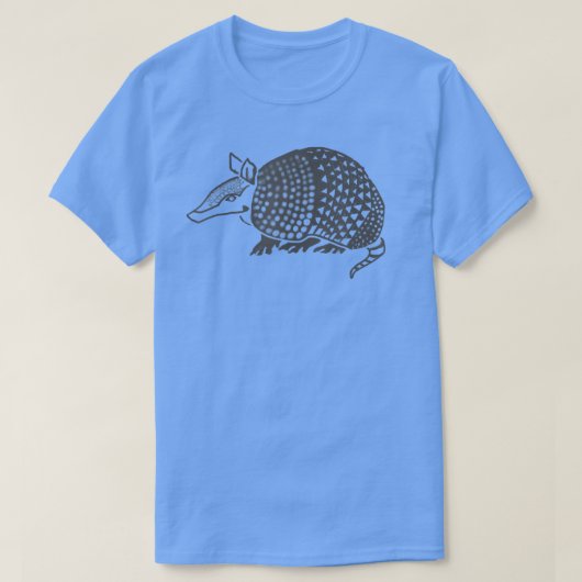 T-shirt Cute Armadillo Distressed Graphic Design  (Design devant)