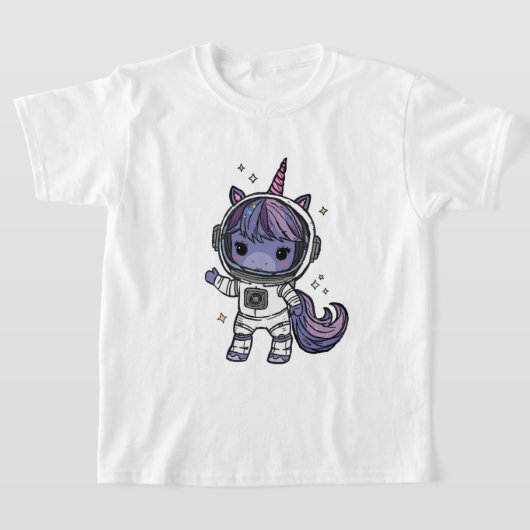 T-shirt Cute Astro Unicorn (Poser)