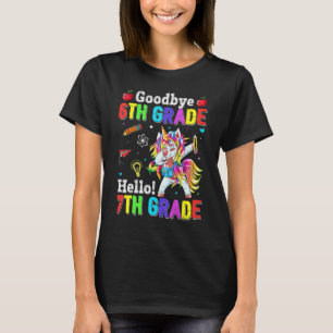 T-shirt Cute au revoir 6e année Bonjour 7e année Dabbing U
