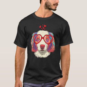 T-shirt Cute Australian Shepherd Chien Lunettes de soleil