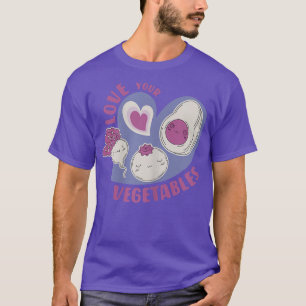 T-shirt Cute Avocado aime vos légumes pour légumes drôle