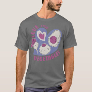 T-shirt Cute Avocado aimez vos légumes pour veggie drôle