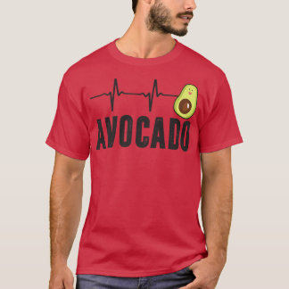 T-shirt Cute Avocado Heartbeat, Vegan For Men Women, Guaca