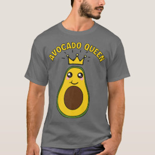 T-shirt Cute Avocado Queen Funny Avocado Lover Girls Avoca