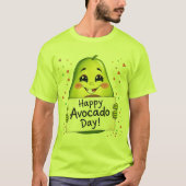 T-shirt Cute Avocado with Hearts – Kawaii Food Art (Devant)