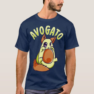 T-shirt Cute Avogato Avocado Cat Funny Kitty Avogato Pun 1