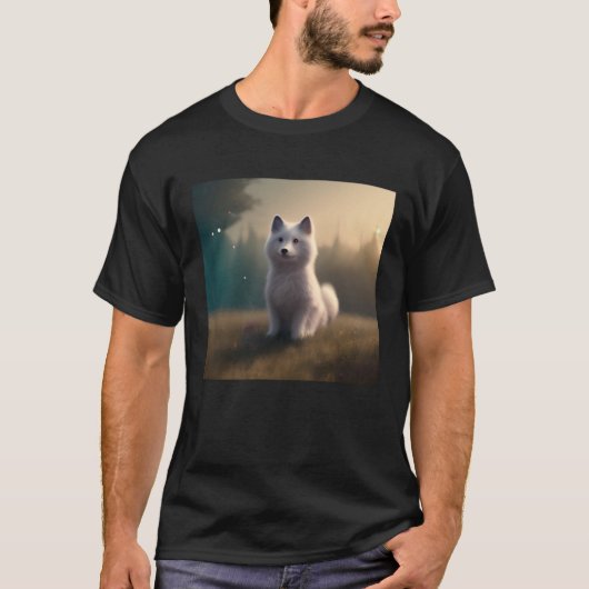 T-shirt Cute Awesome Fluffy Dog  Samoyed Husky Sheepdog Pu (Devant)