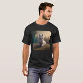 T-shirt Cute Awesome Fluffy Dog  Samoyed Husky Sheepdog Pu (Devant entier)