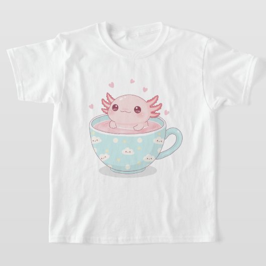 T-shirt Cute axolotl in a cup (Poser)