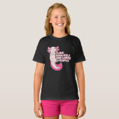 T-shirt Cute Axolotl | J'aime Axolotls et peut-être 3 pers (Devant entier)