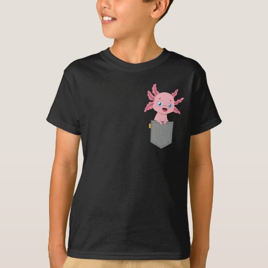 T-shirt Cute Axolotl Kawaii Animal (Devant)