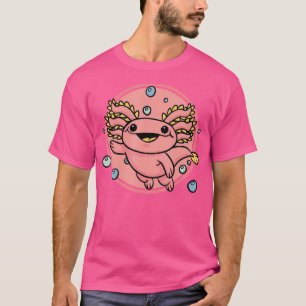 T-shirt Cute Axolotl Kawaii Salamander Mexicaine Amphibian