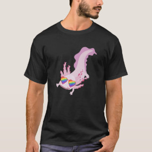 T-shirt Cute Axolotl Lesbian Gay pride LGBT Stuff Rainbow