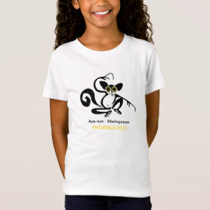 T-Shirt Cute AYE-AYE - Protéger la faune - Madagascar -